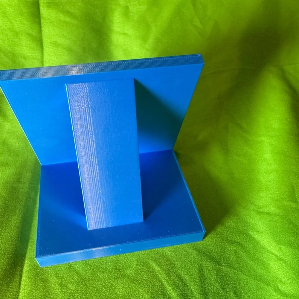 Phone, and tablet stand Mystical blue or lime green heavy duty 3-D printed by me